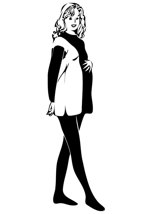 Malvorlage schwangere Frau - Kostenlose Ausmalbilder Zum Ausdrucken