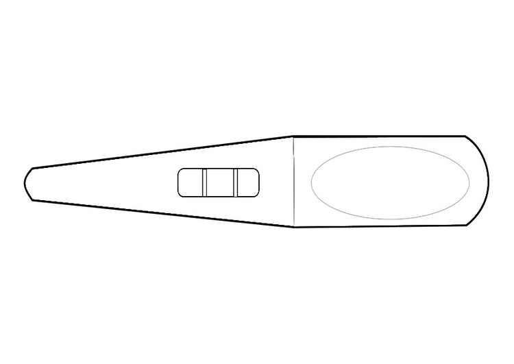 Malvorlage  Schwangerschaftstest