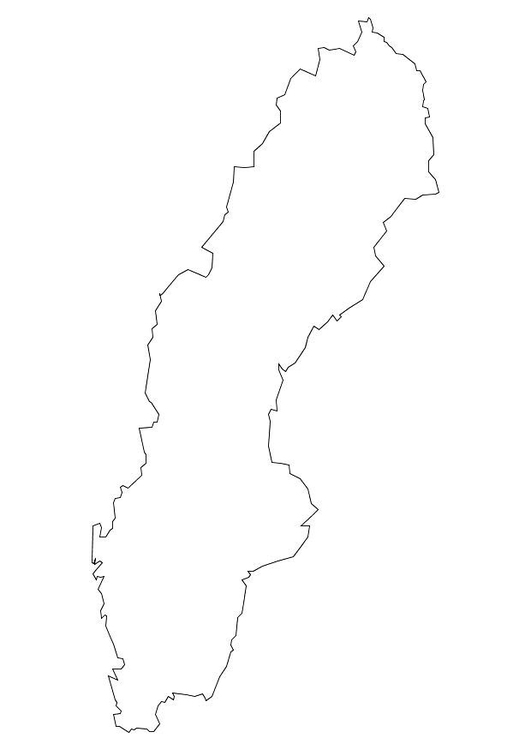 Malvorlage  Schweden