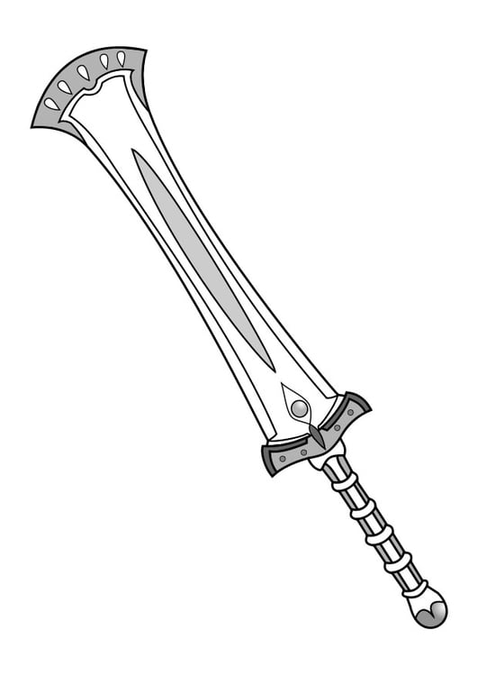 Malvorlage  Schwert