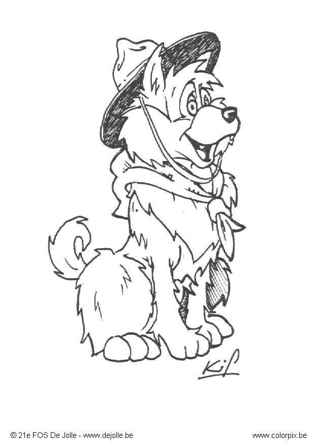 Malvorlage  Scouthund 1
