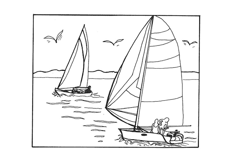 Malvorlage  segeln