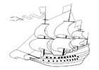 malvorlage Segelschiff 17. Jahrhundert