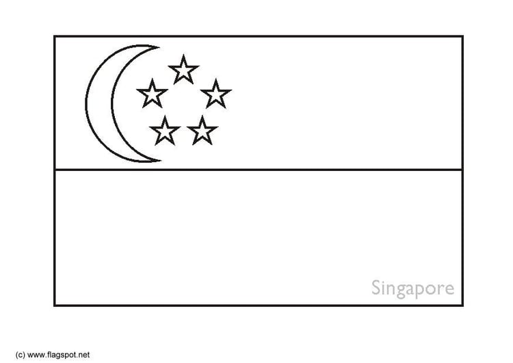 Malvorlage  Singapur