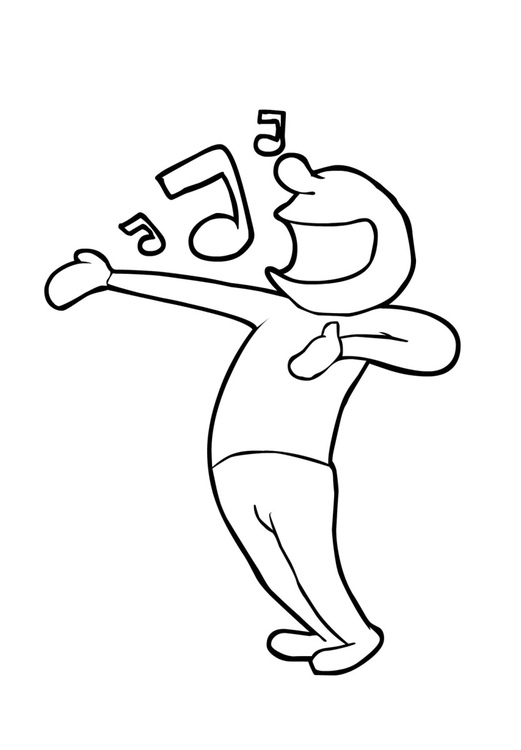 Gesang Malvorlage Coloring and Malvorlagan