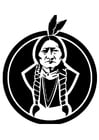 Malvorlagen Sitting Bull