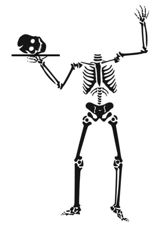 Malvorlage  Skelett