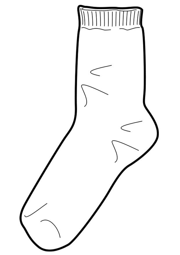 Malvorlage  Socke