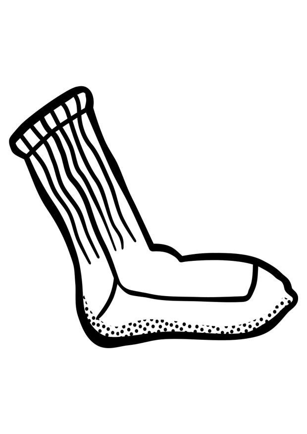 Malvorlage  Socke