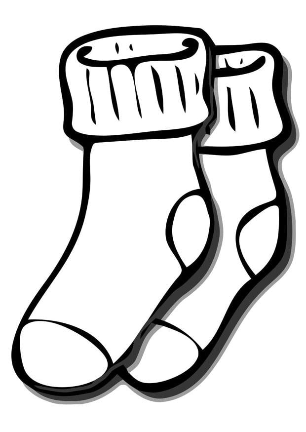 Malvorlage  Socken
