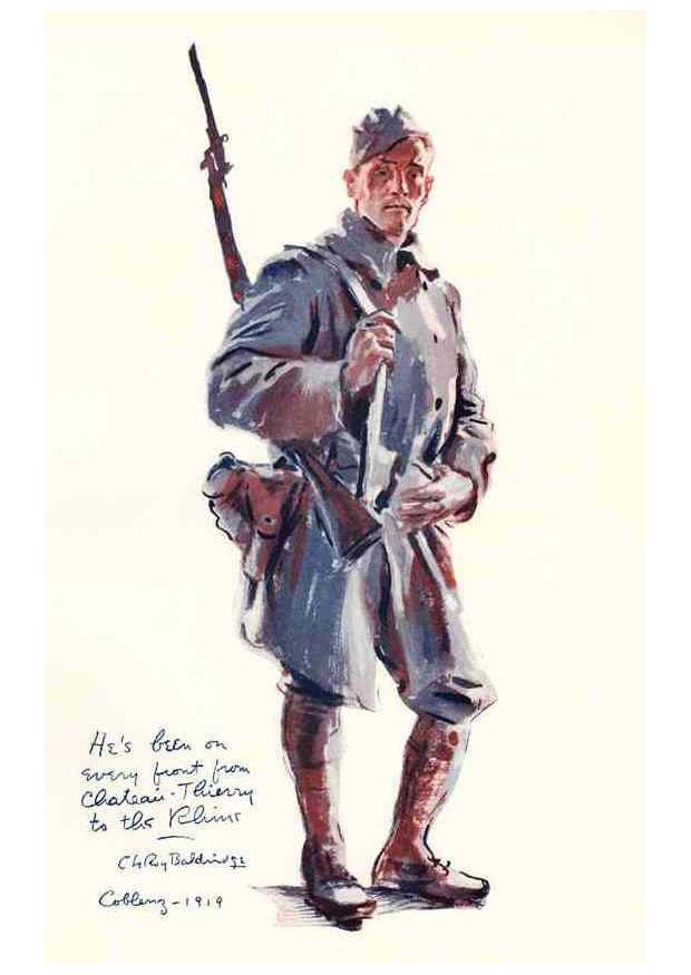 Malvorlage  Soldat an der Front Erster Weltkrieg