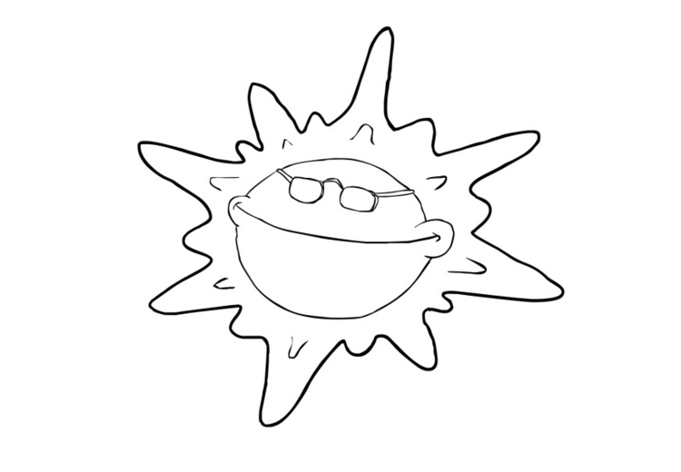 Malvorlage  Sonne