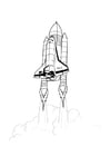 Malvorlage  Space Shuttle