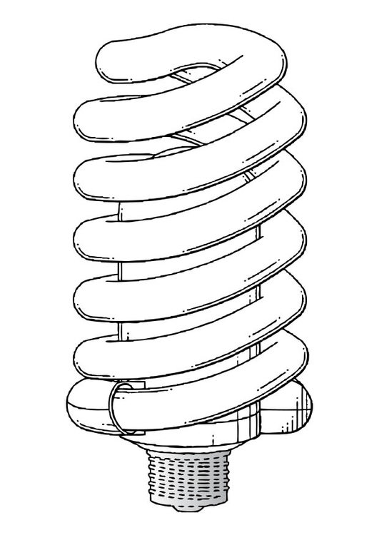 Malvorlage  Sparlampe