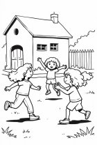 Spielen auf dem Spielplatz