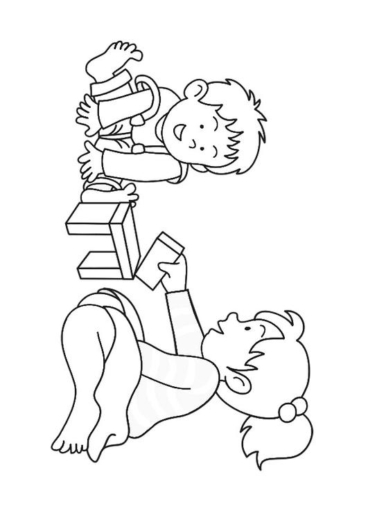 Malvorlage spielen - Kostenlose Ausmalbilder Zum Ausdrucken - Bild 30216.
