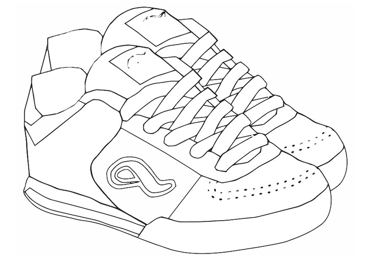 Malvorlage  Sportschuhe