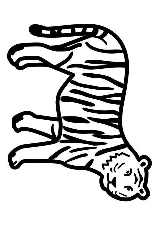 stehender Tiger