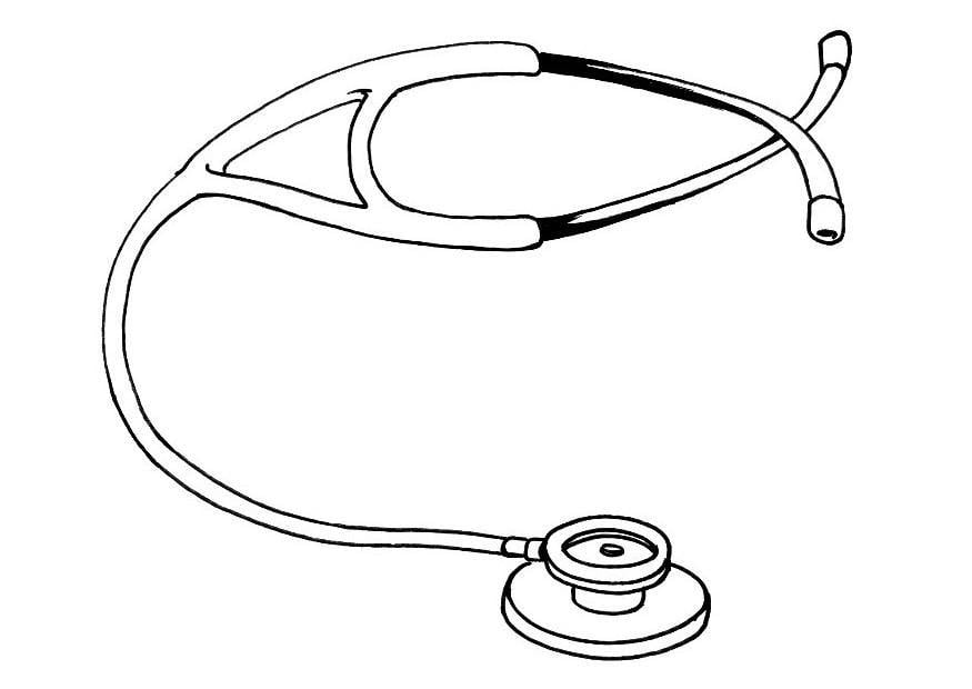 Malvorlage  Stethoskop