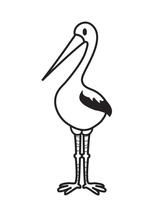 Malvorlage Storch - Kostenlose Ausmalbilder Zum Ausdrucken - Bild 18135.