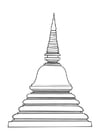 Malvorlage  Stupa