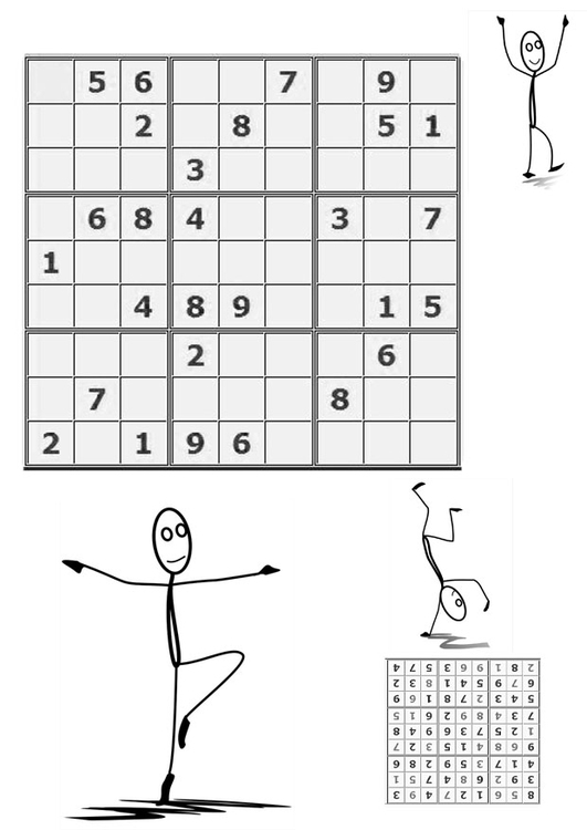 Malvorlage  Sudoku - bewegen