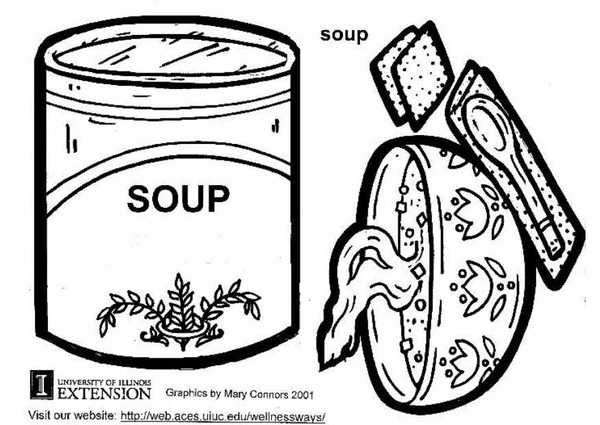 Malvorlage  Suppe