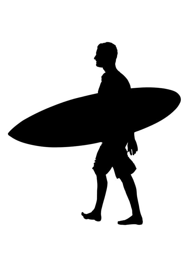 Malvorlage  Surfer