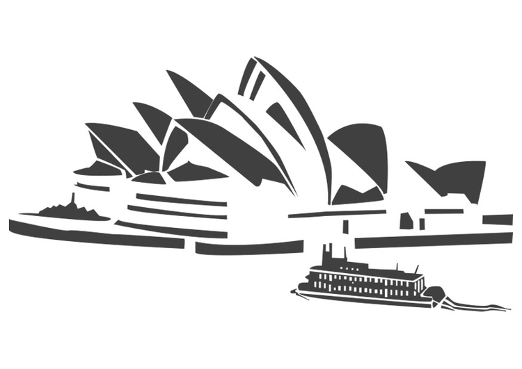 Malvorlage  Sydney Opera House