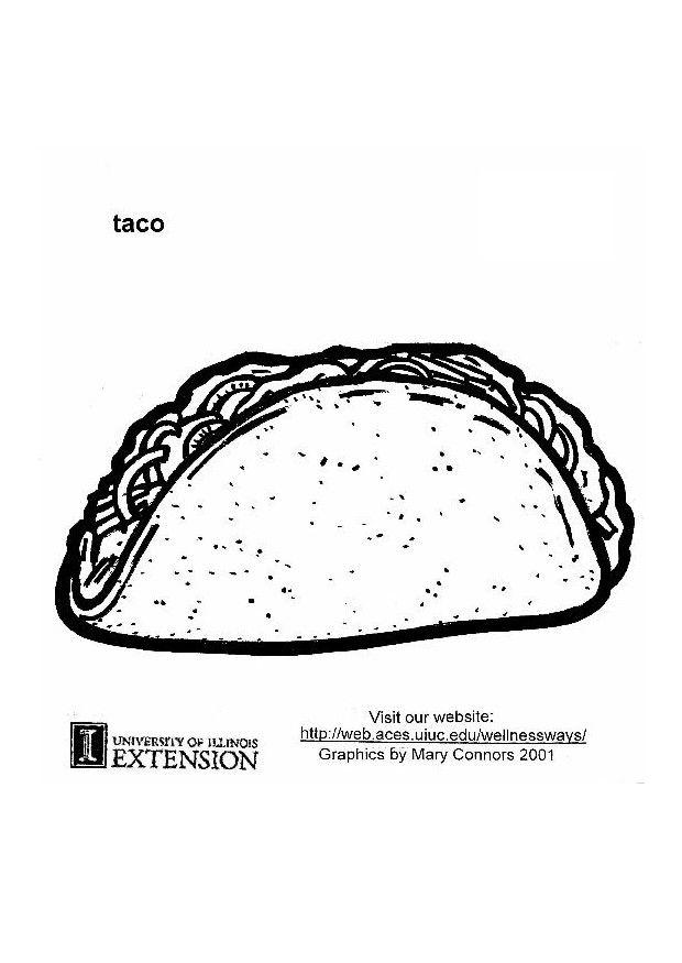 Malvorlage  Taco