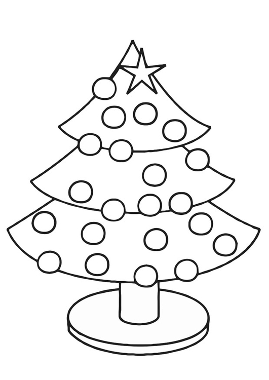Malvorlage Tannenbaum - Kostenlose Ausmalbilder Zum Ausdrucken - Bild