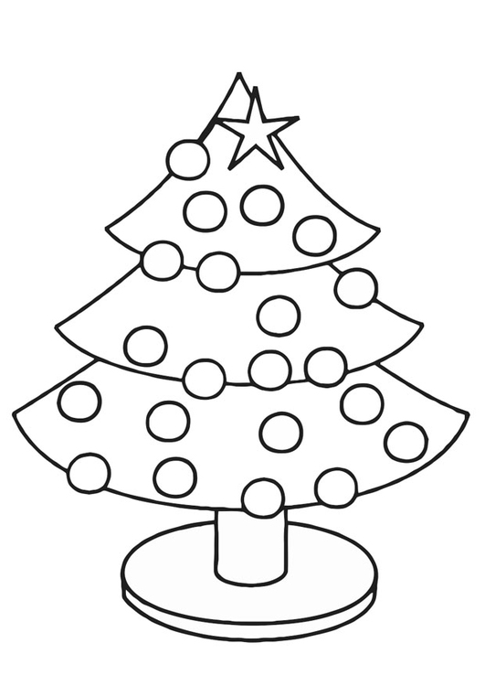 Malvorlage  Tannenbaum