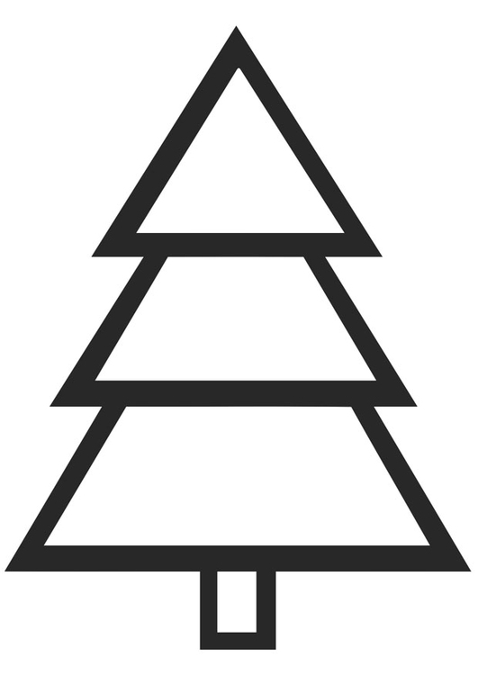 Malvorlage Tannenbaum - Kostenlose Ausmalbilder Zum Ausdrucken - Bild