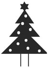 Malvorlagen Tannenbaum mit Weihnachtsstern