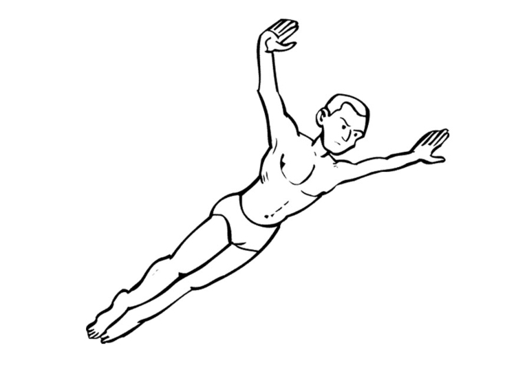 Malvorlage taucherin Idea