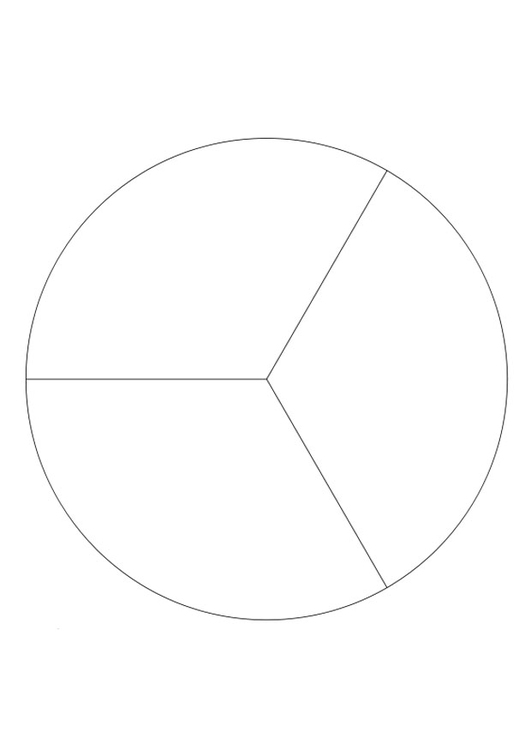 Malvorlage  Teilmenge - drei Teile