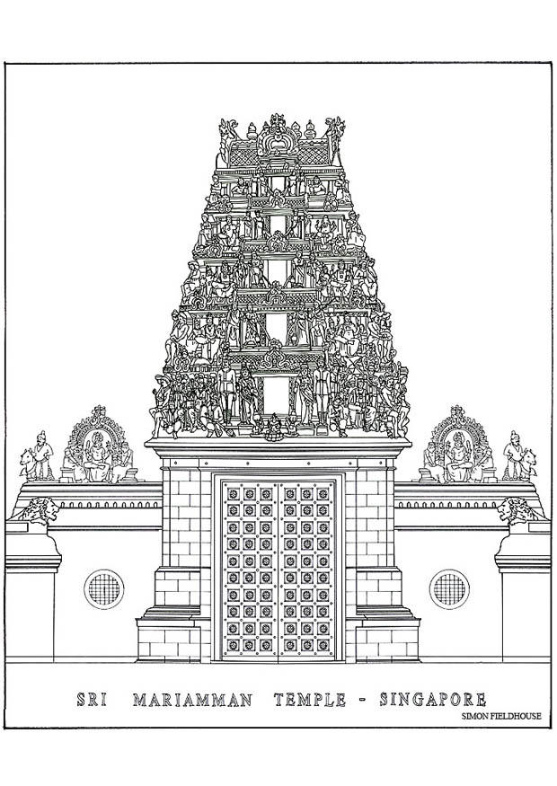 Malvorlage  Tempel