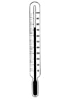 Malvorlagen Temperatur - Thermometer