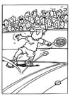 Malvorlage  Tennis