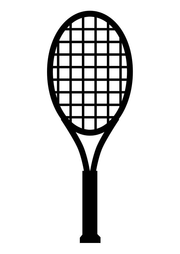 Malvorlage Tennisschläger - Kostenlose Ausmalbilder Zum Ausdrucken