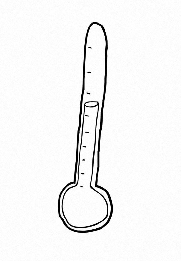 Malvorlage  Thermometer