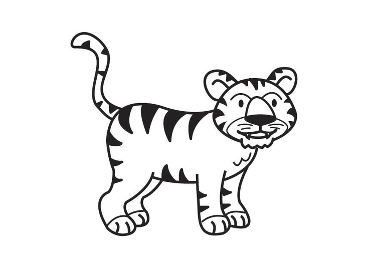 Malvorlage  Tiger