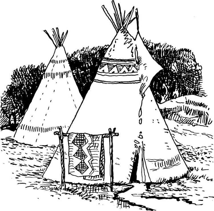 Malvorlage  Tipi