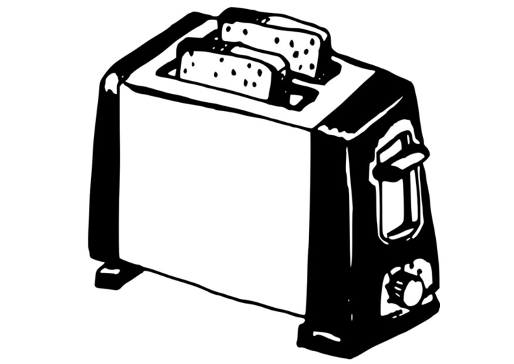 Malvorlage  Toaster
