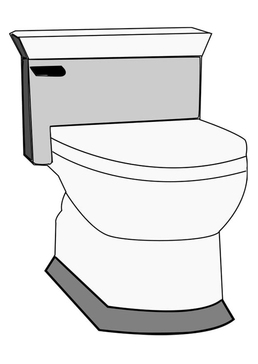 Malvorlage  Toilette