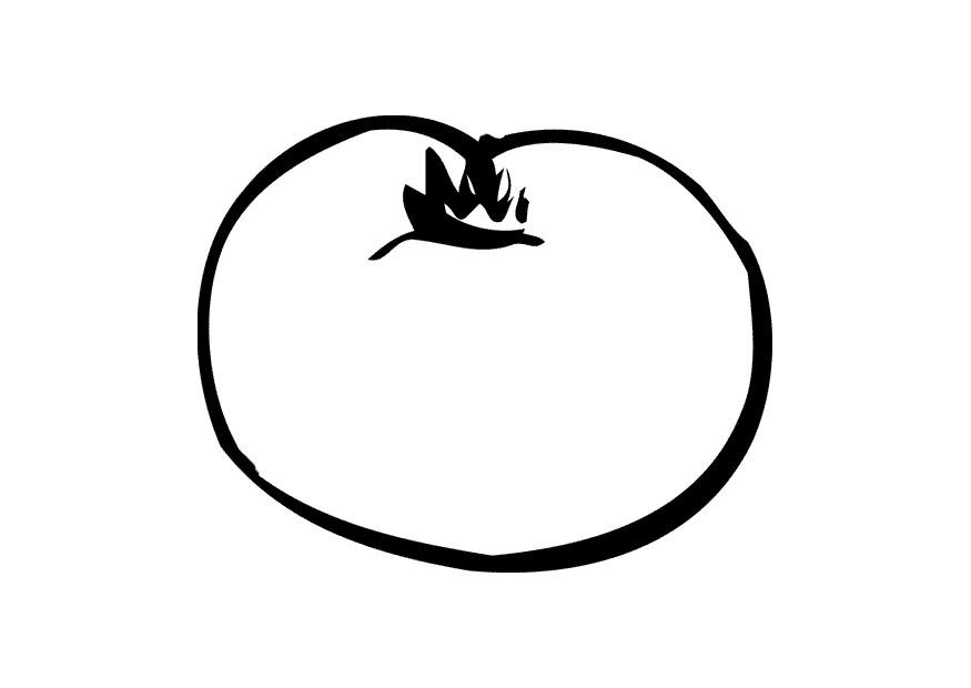 Malvorlage Tomate - Kostenlose Ausmalbilder Zum Ausdrucken - Bild 9556.