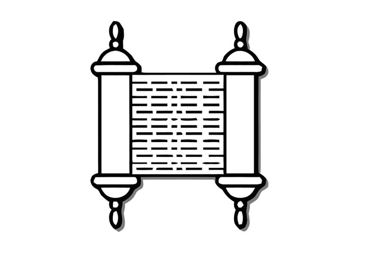 Malvorlage  Torah