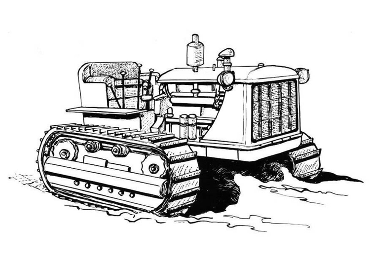 Malvorlage  Traktor