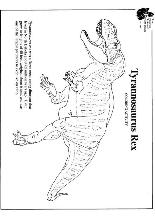 Malvorlage Trex | Ausmalbild 7965.