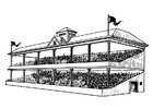 Malvorlage tribüne